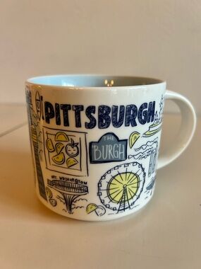 2023 Starbucks Pittsburgh Been There Series Across the Globe Collection Mug 14oz